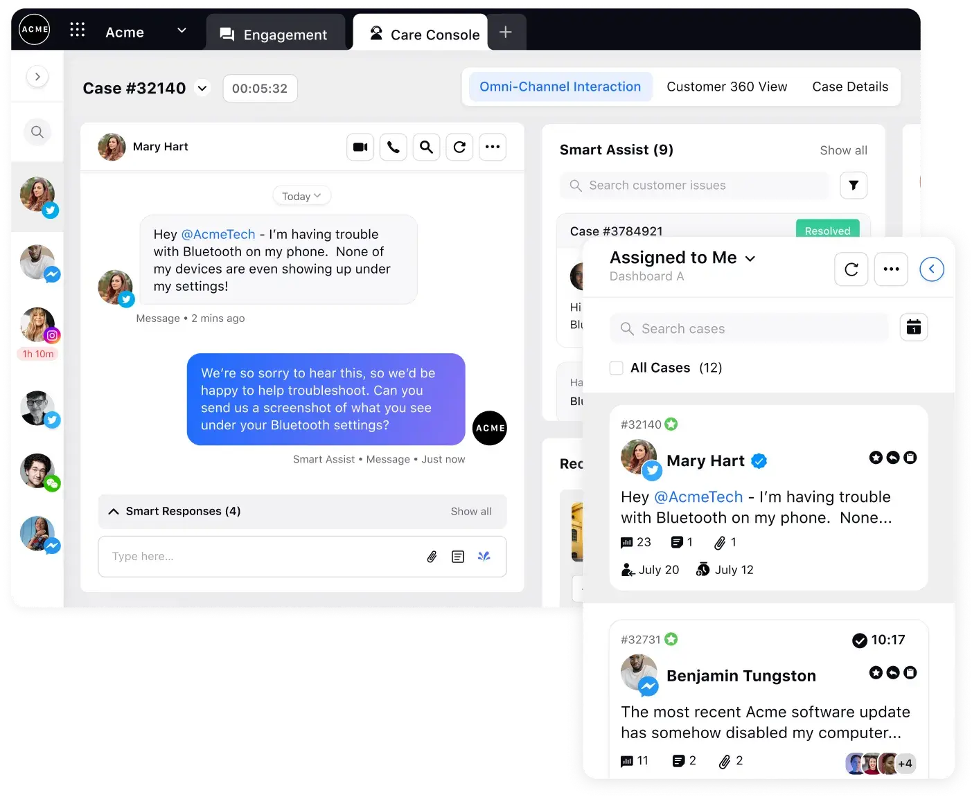 customer engagement platform: Sprinklr Service screenshot