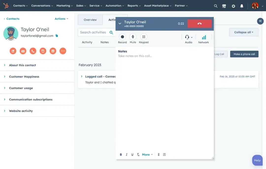hubspots call center tools offer