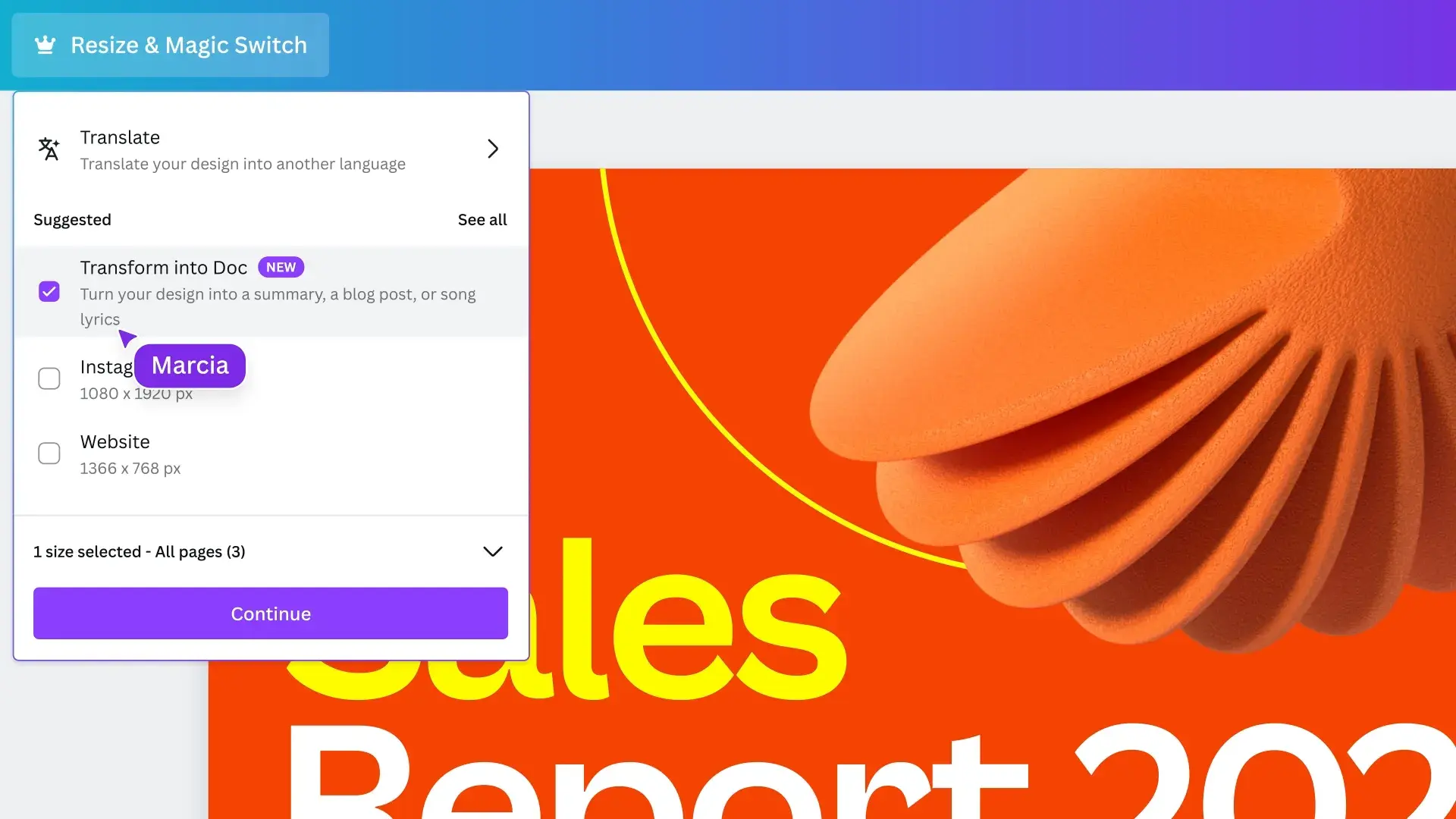using ai in sales: repurposing material with canva