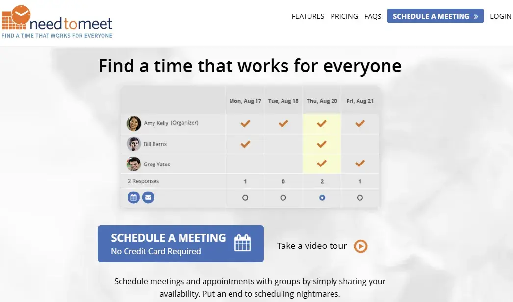 needtomeet meeting scheduler, needtomeet meeting tool