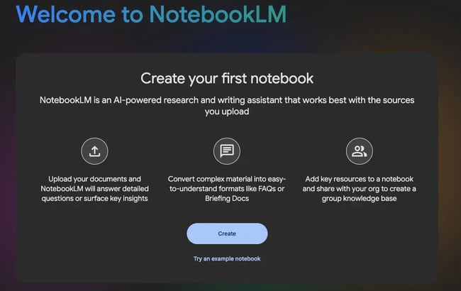 AI tools, NotebookLM upload