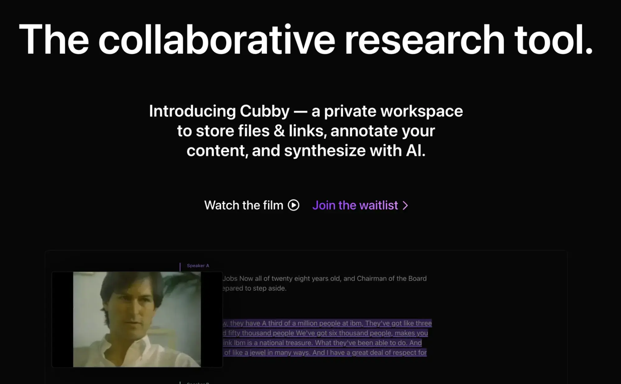 AI tools, cubby