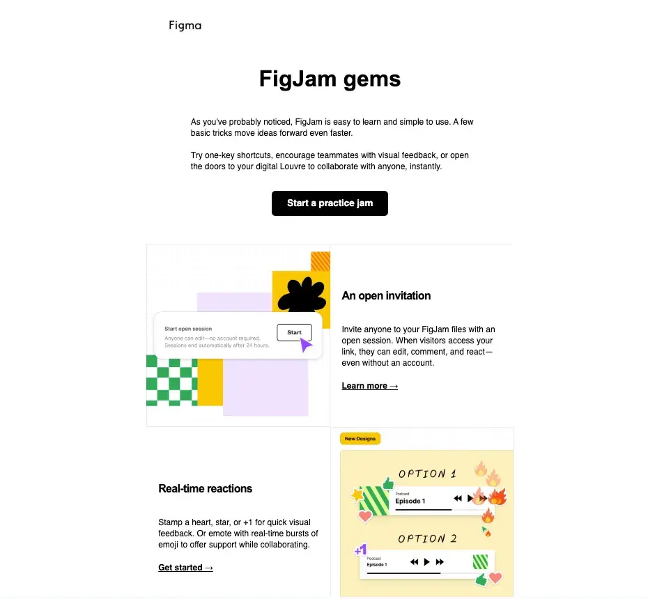 figma b2b email marketing example