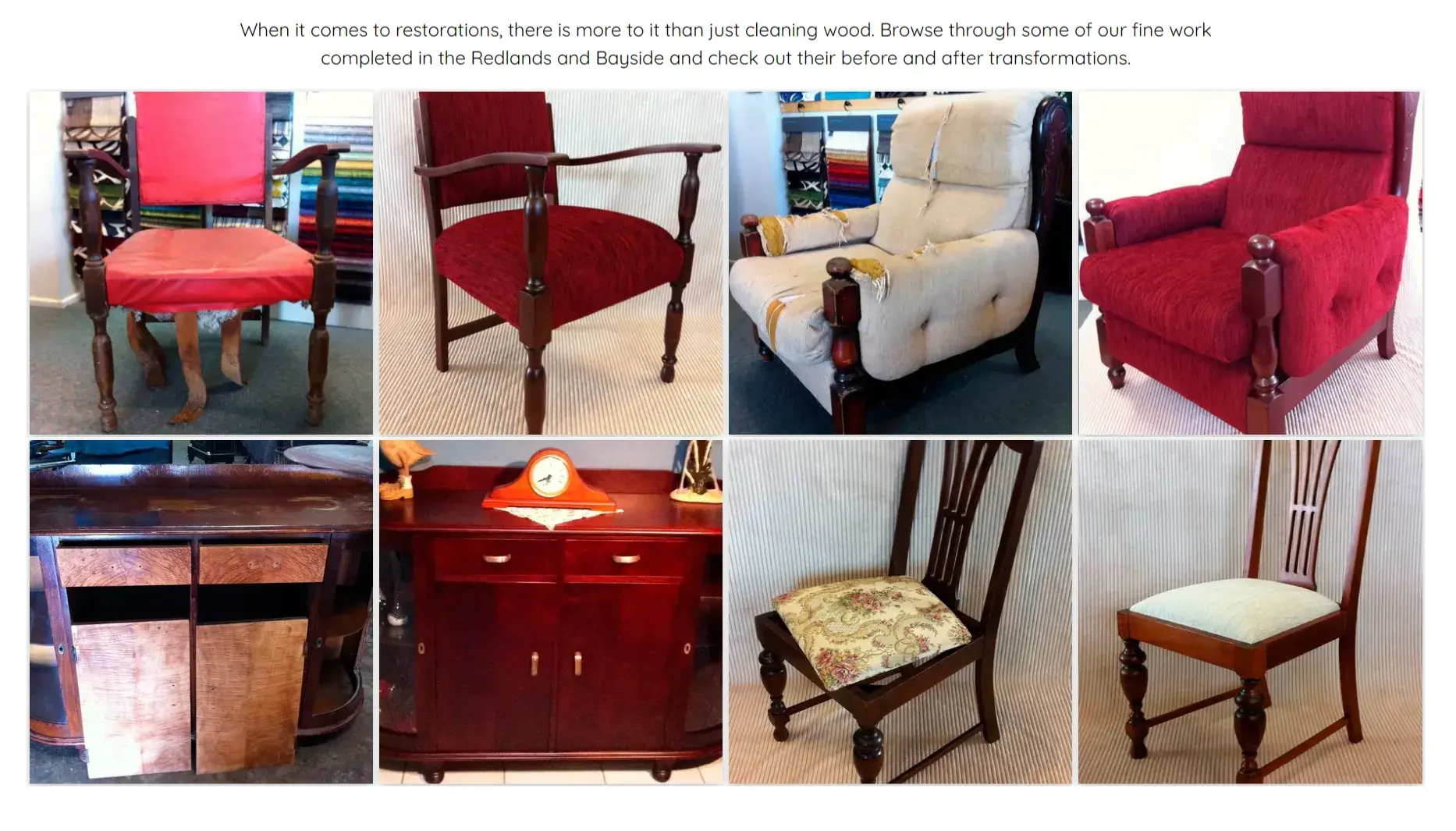 furniture restoration example, small business ideas