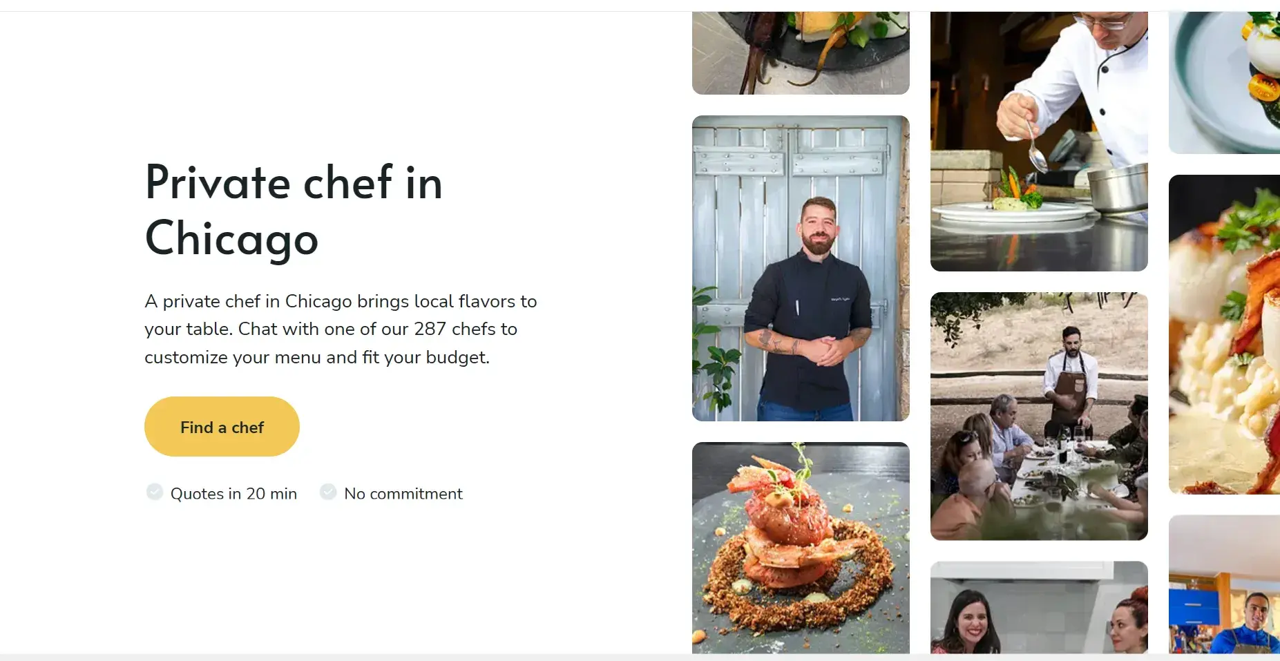 private chef services in chicago, small business ideas