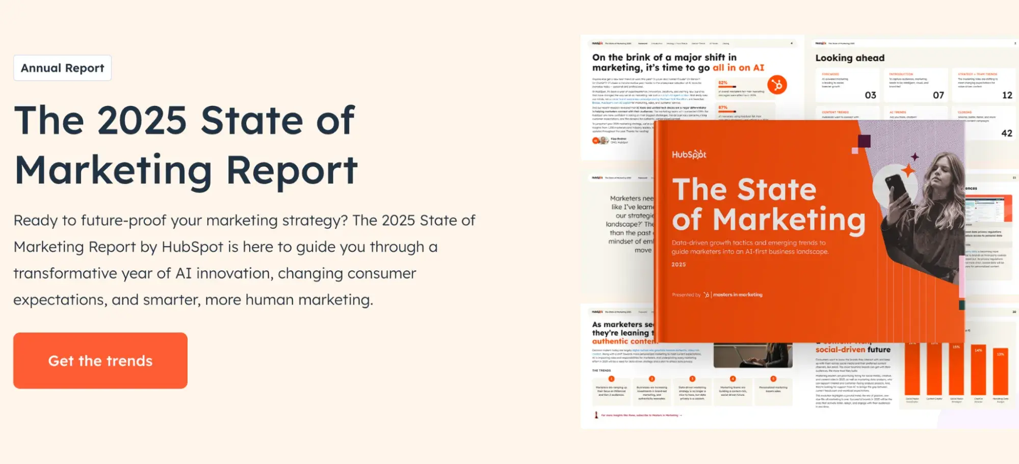 hubspot’s annual marketing report is an example of content that can be included at the top or middle of the content marketing funnel.https://www.hubspot.com/state-of-marketing