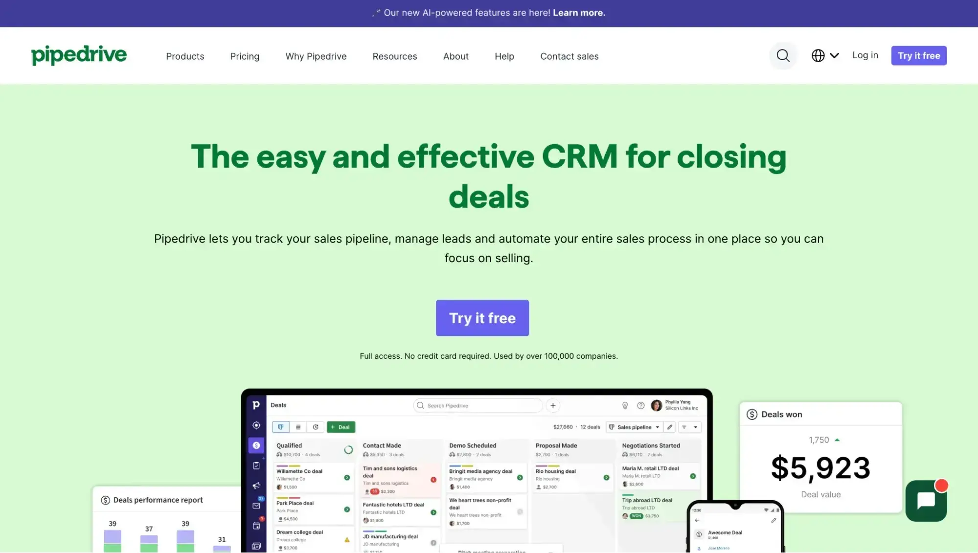 crm software examples, pipedrive