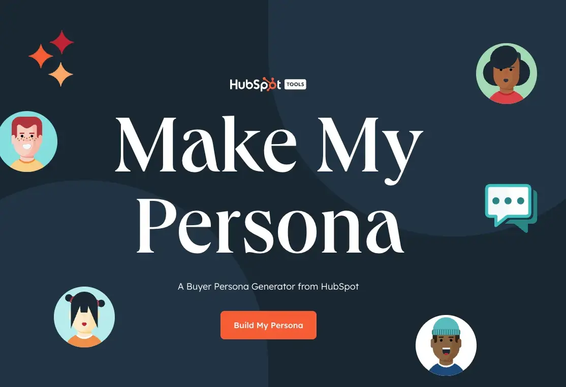hubspot’s buyer persona generator can speed up your ecommerce customer journey map process.