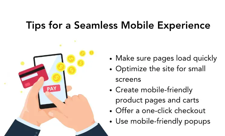 tips for a seamless mobile experience to ensure a strong ecommerce customer journey.