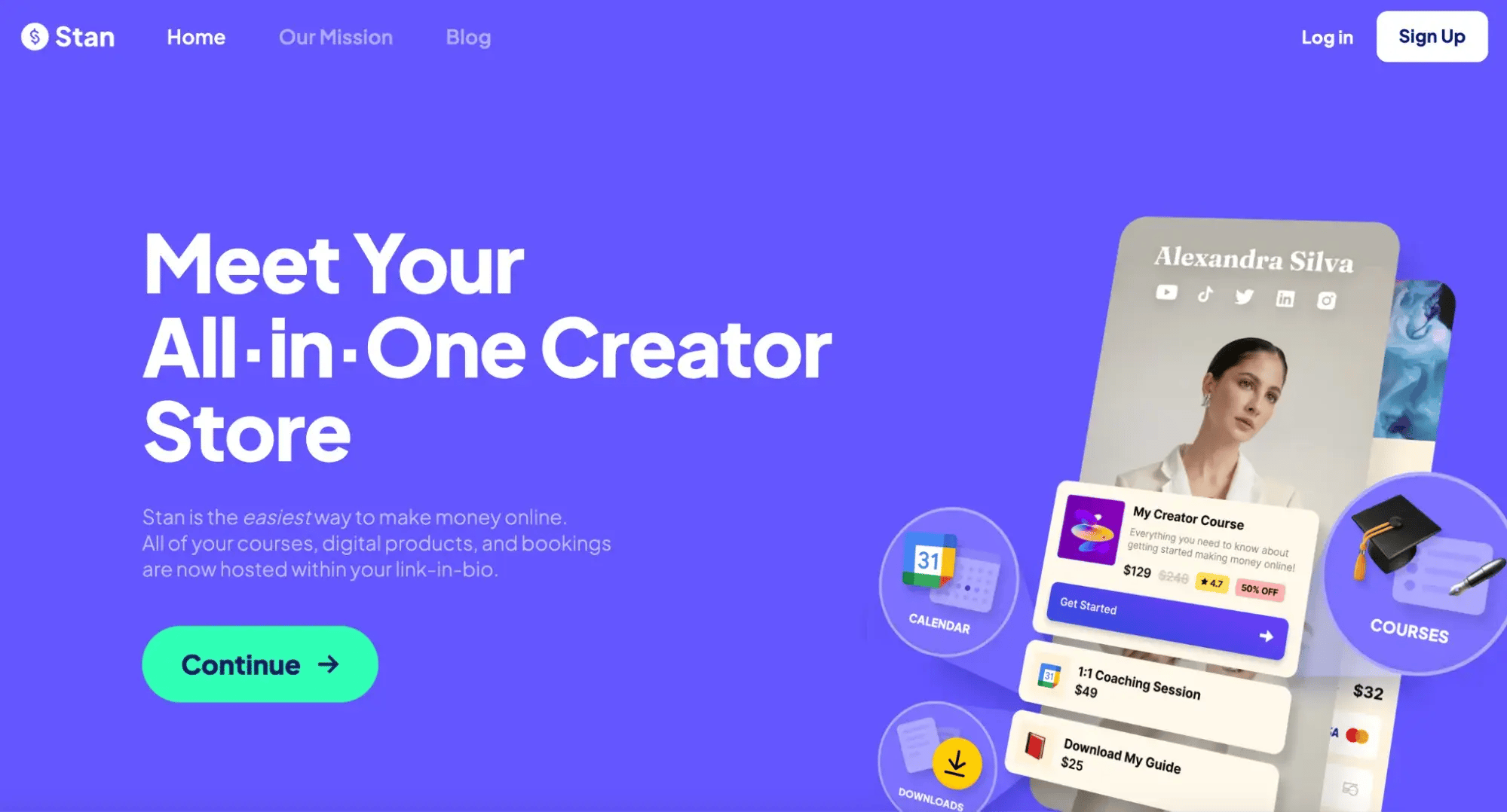  a screenshot of the stan.store website homepage