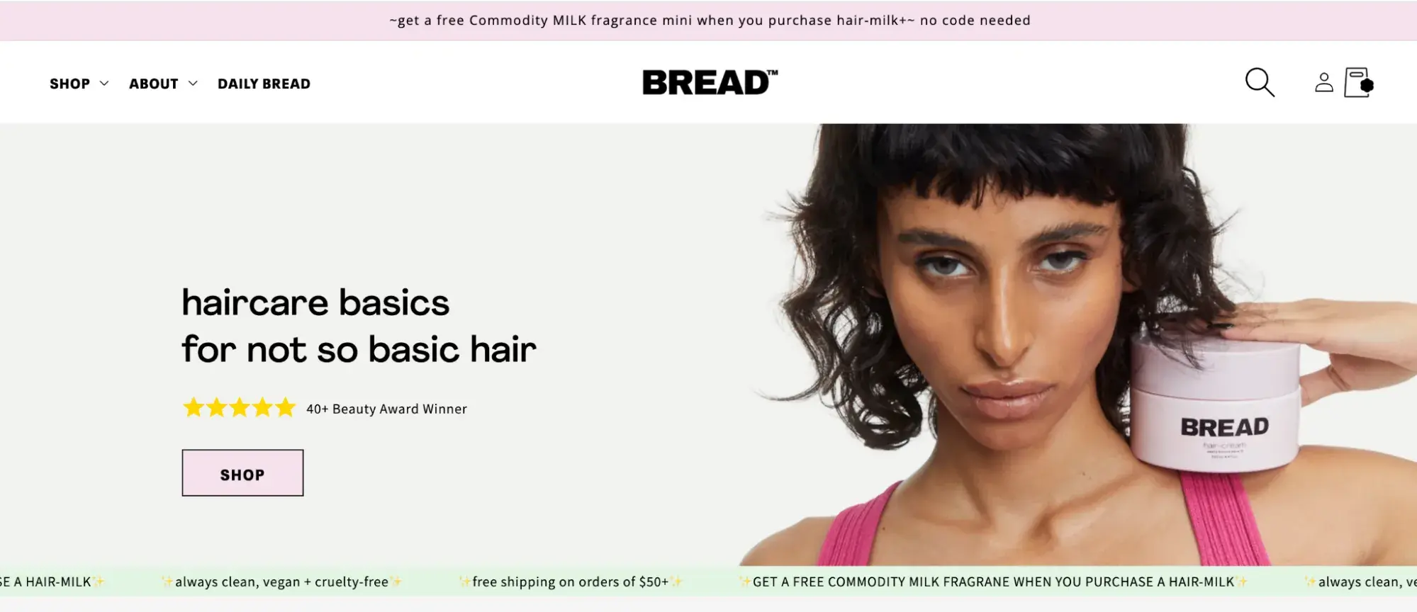 bread homepage