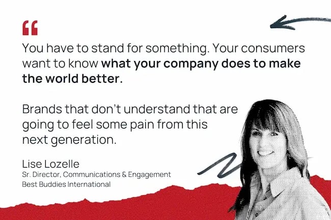 Lise Lozelle "You have to stand for something."