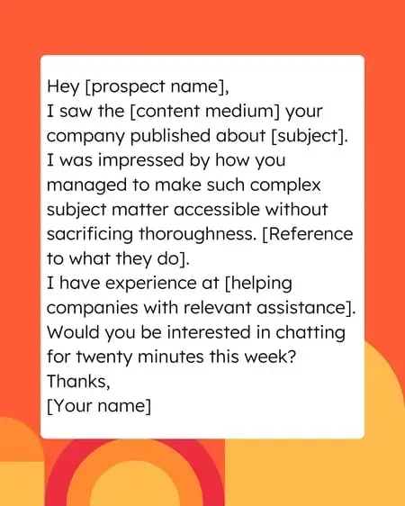 responding to content email template