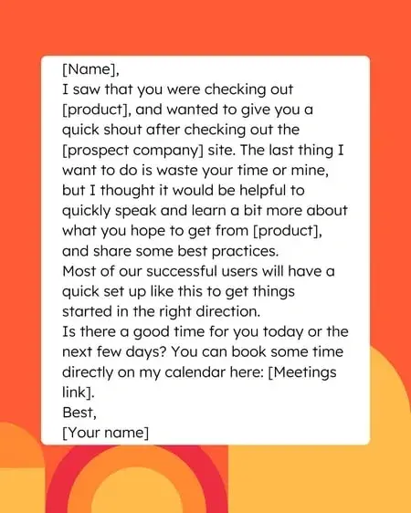 sales email templates, recent voicemail email template