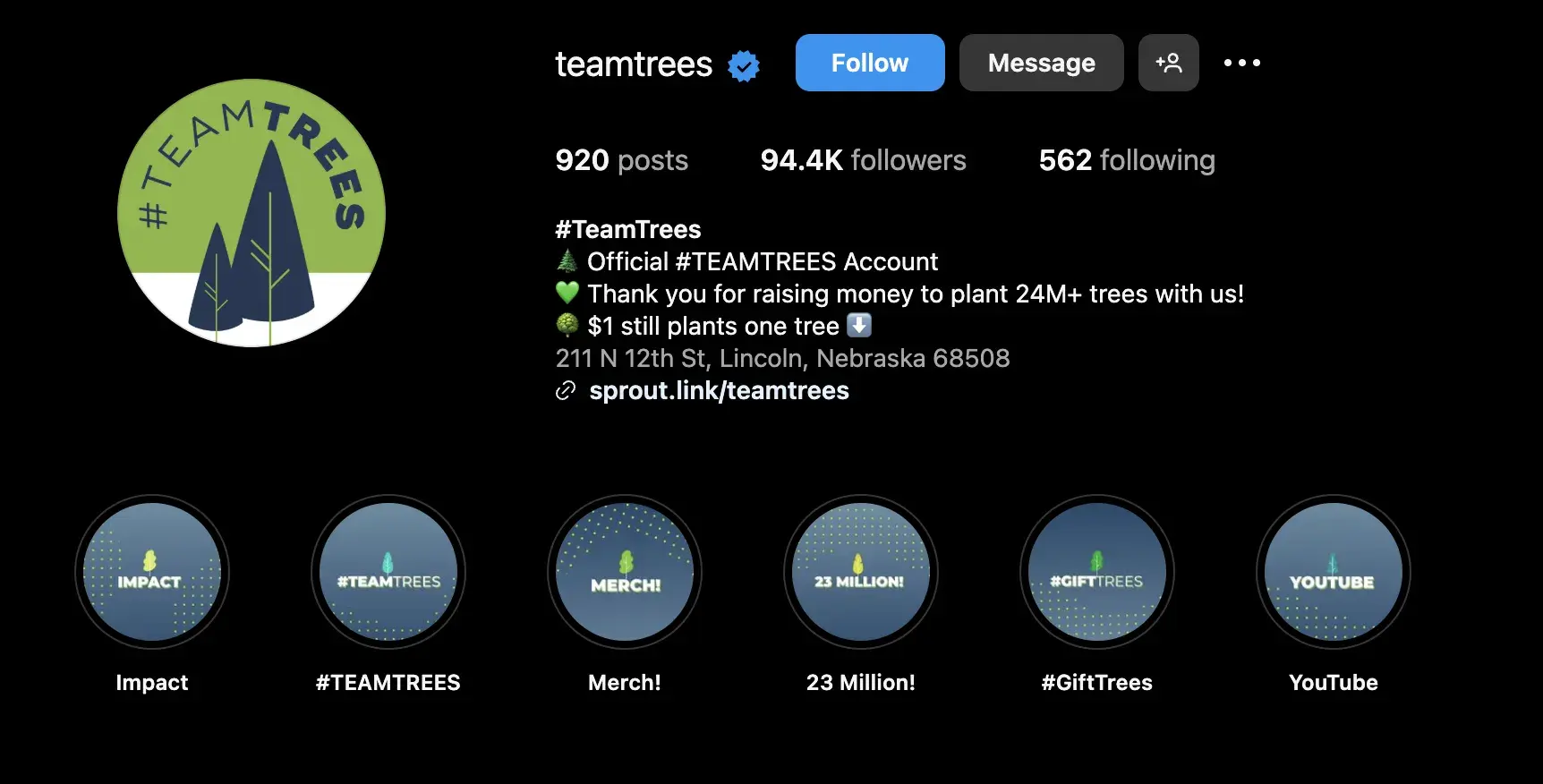 teemtree’s official account - nurture relationship with supporters through social media