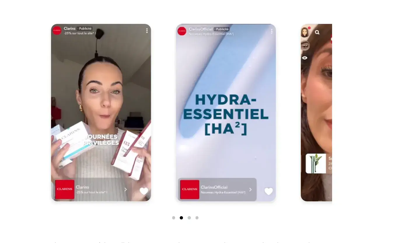 clarins x snapchat success story