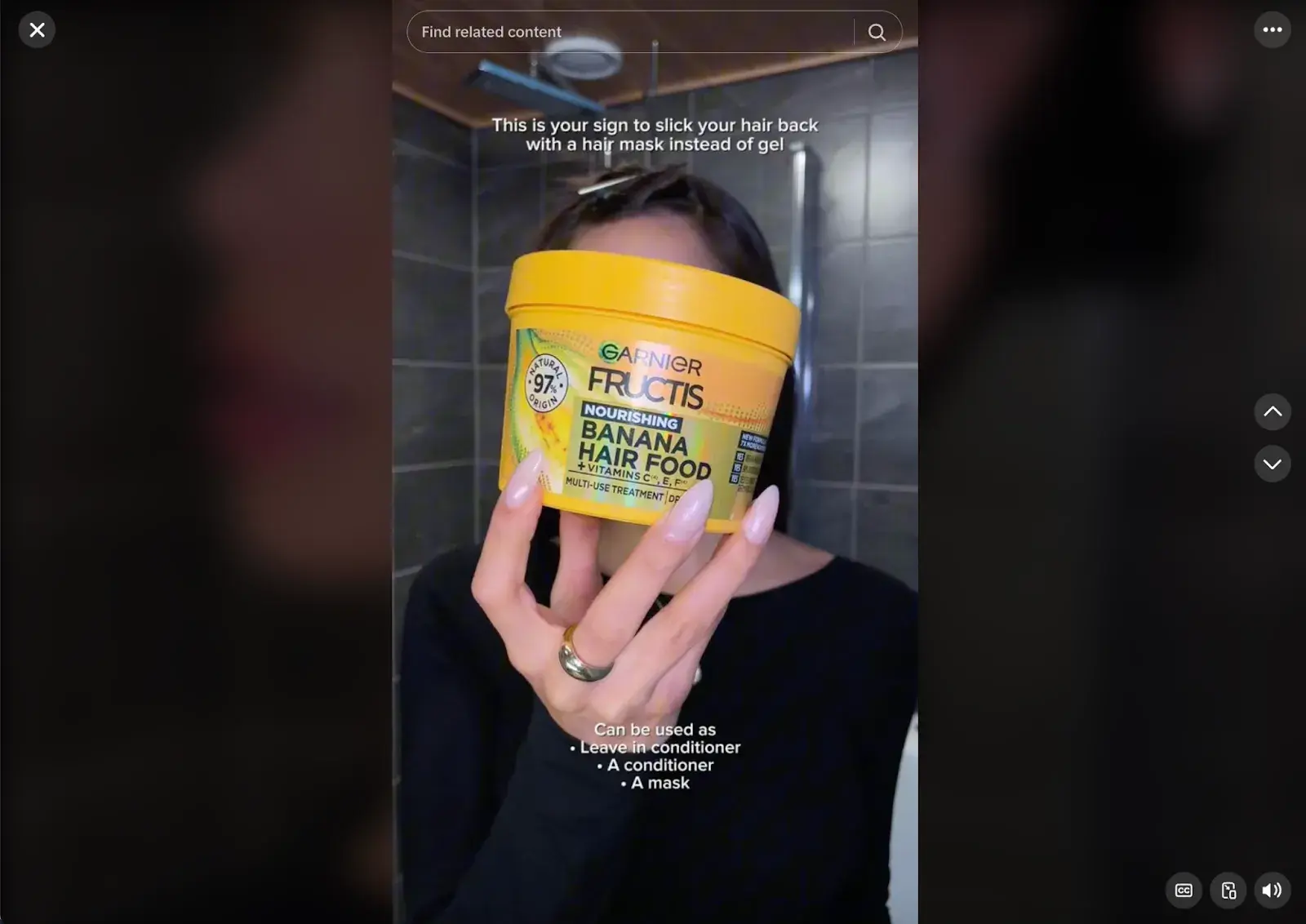 the influencer jenna tanisha promoting garnier’s product
