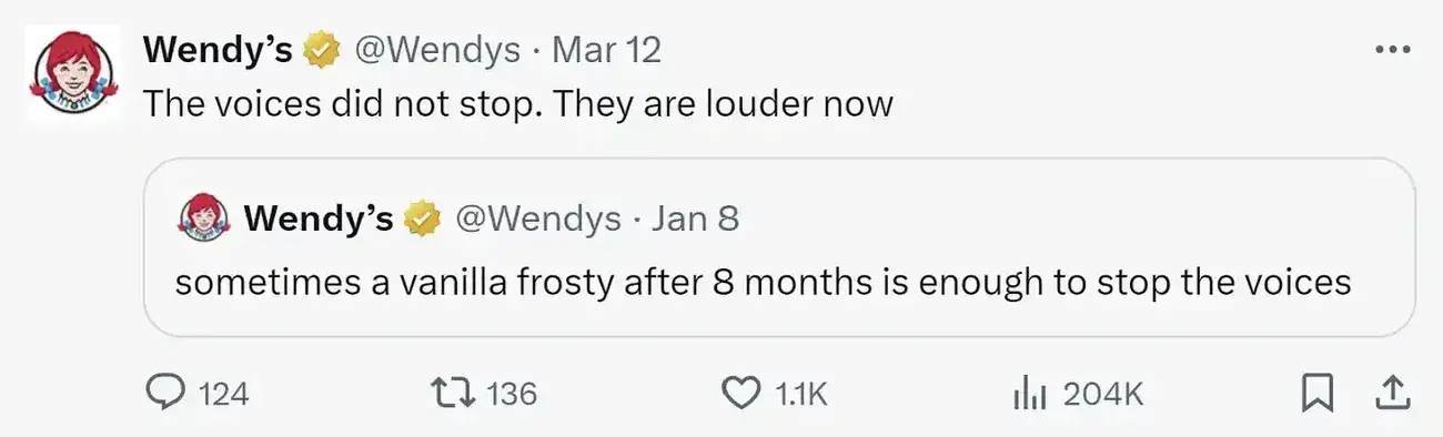 wendy’s post on x