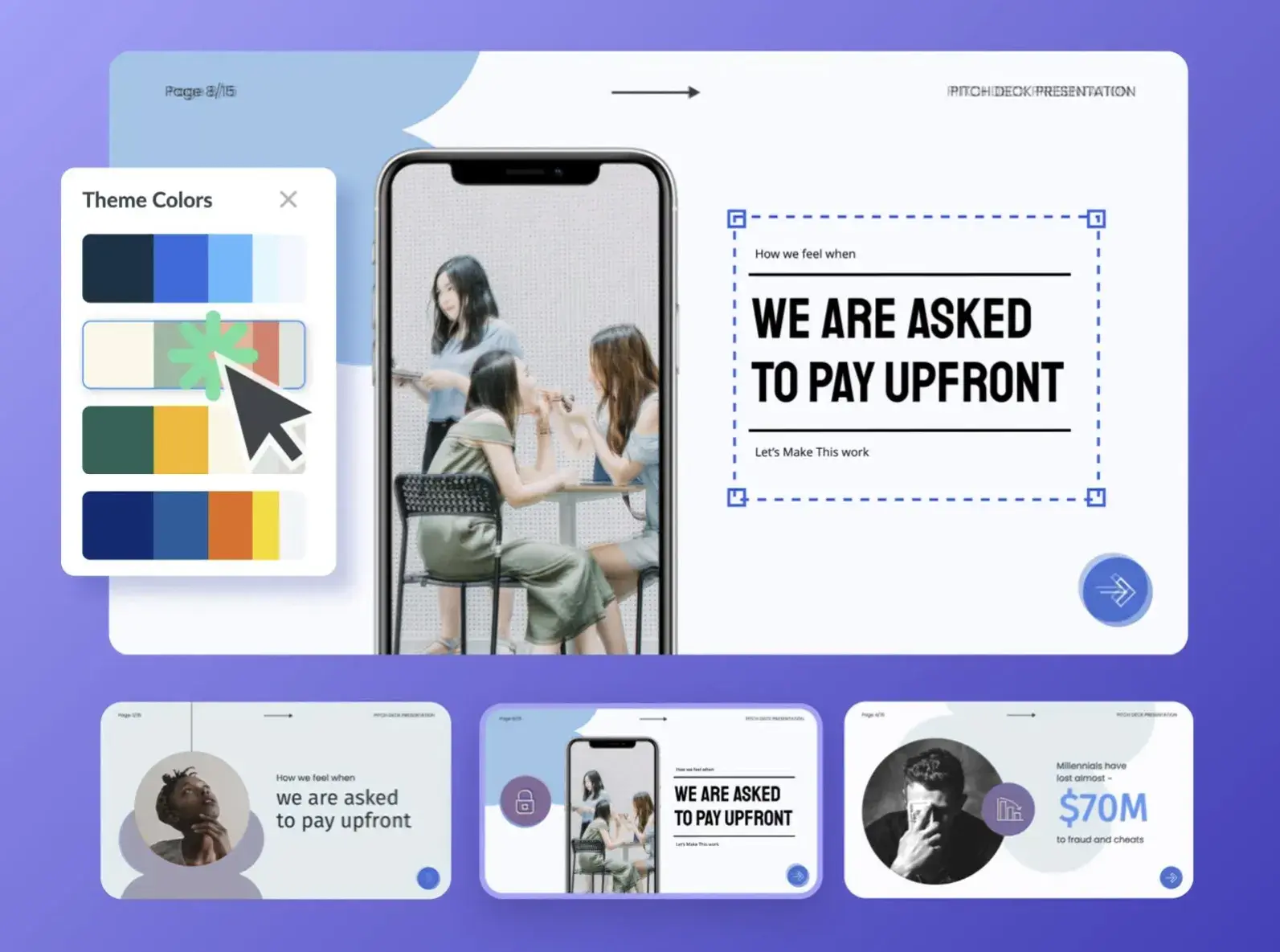 screenshot of visme