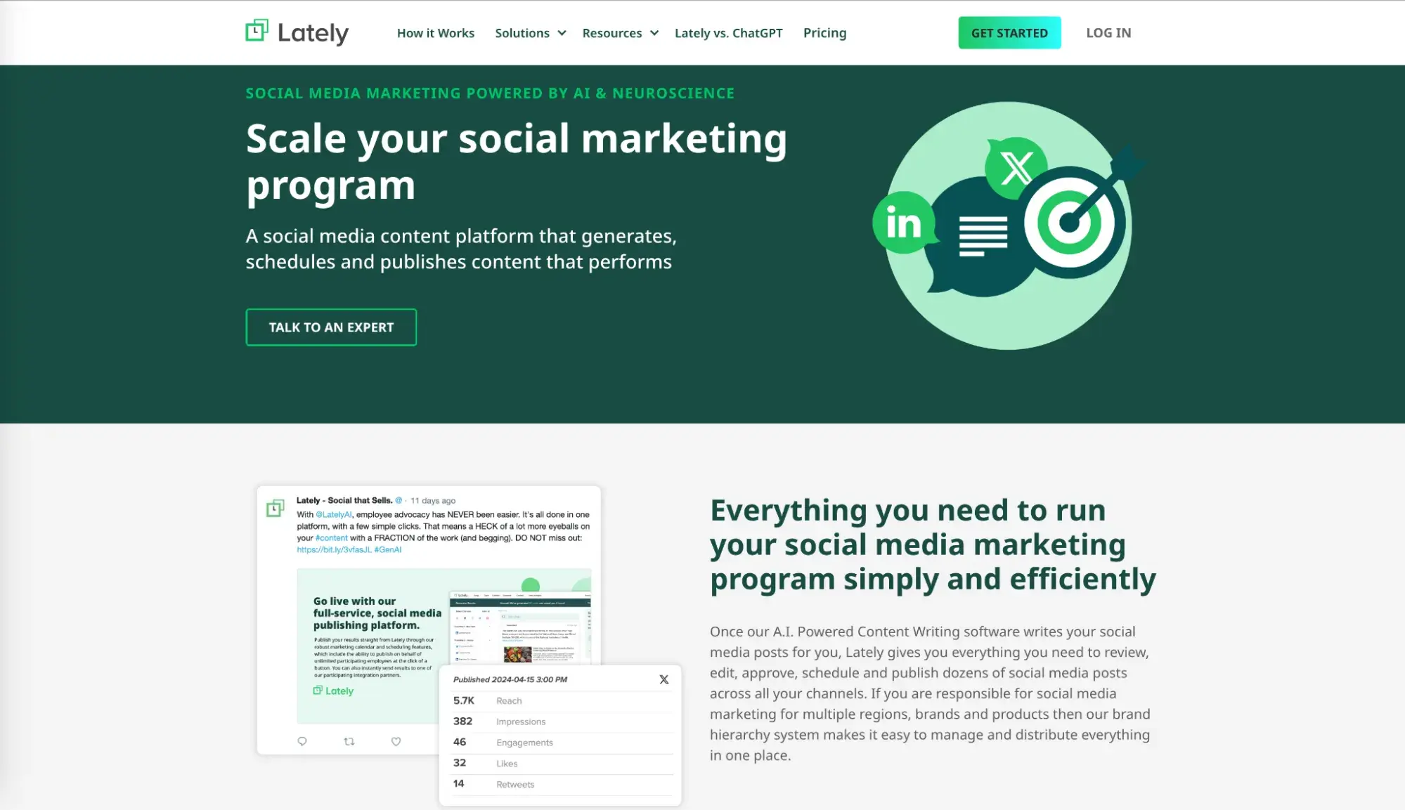 ai tools for social, lately.ai social marketing