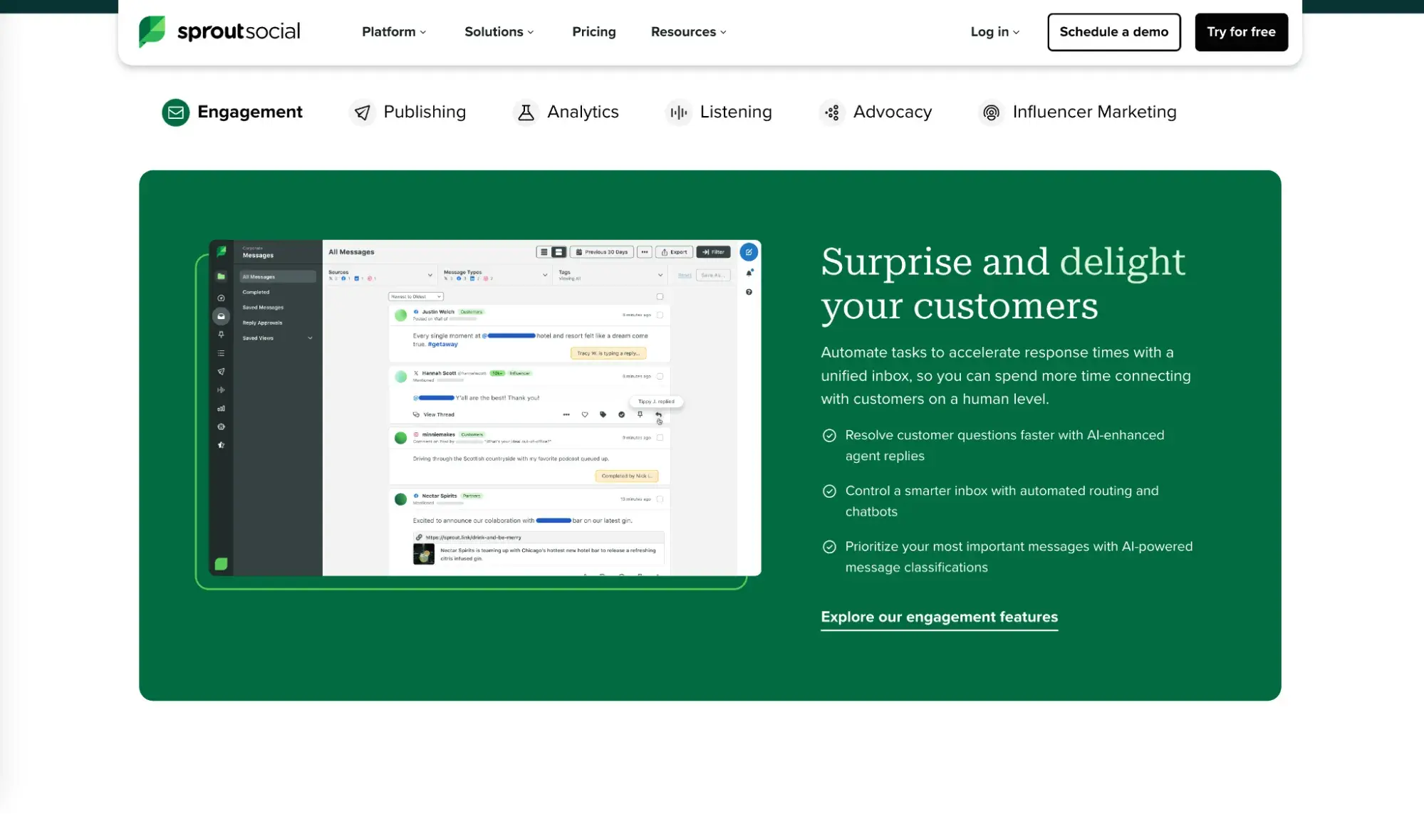 ai tools for social, sprout social